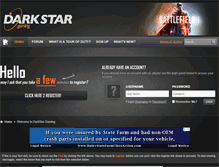 Tablet Screenshot of darkstar-gaming.com